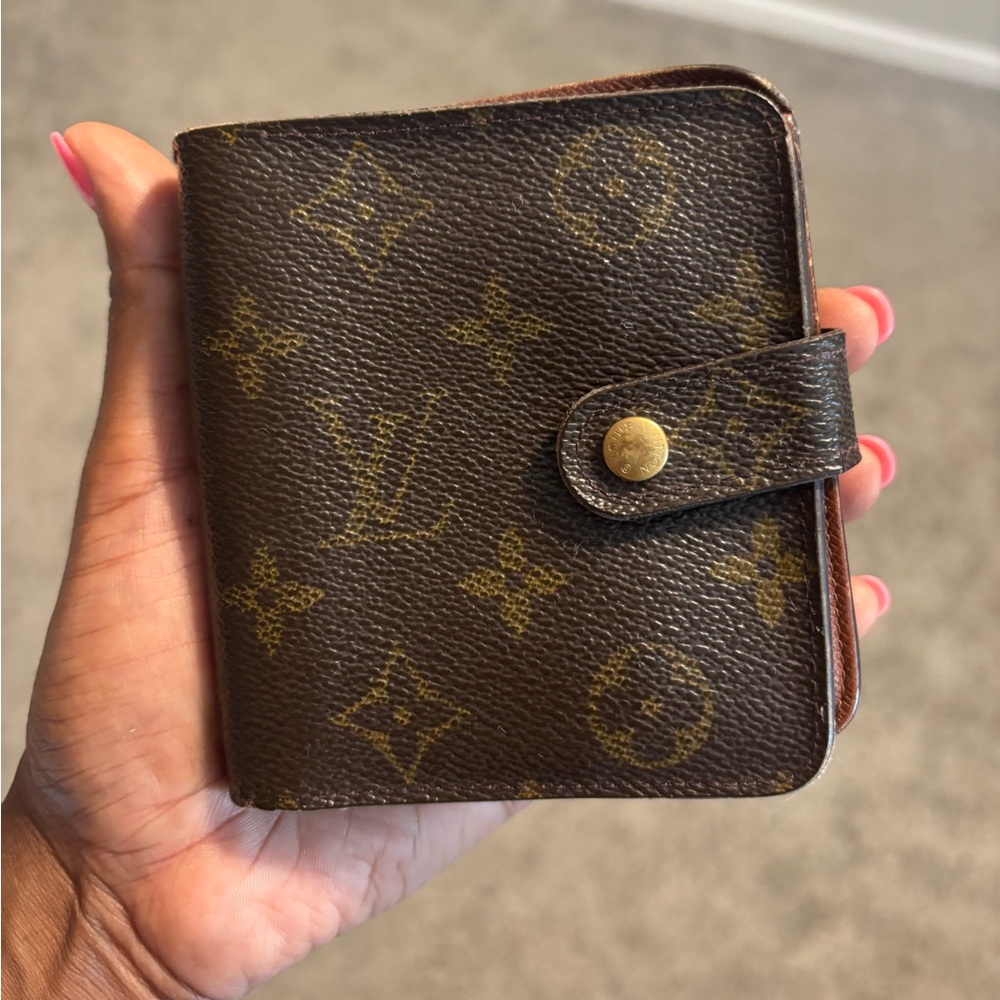 Louis Vuitton Brown and Gold Monogram Wallet